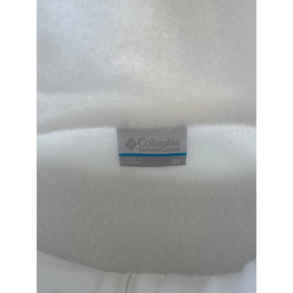 NWT Columbia Fleece Full Zip Jacket 2XL White Polar Bear Ice Princess - Picture 3 of 5